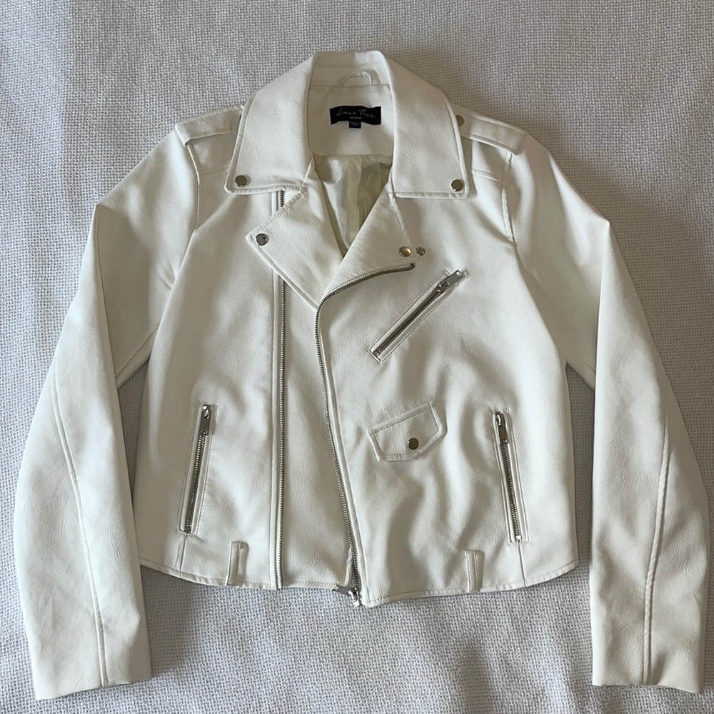 Love Tree Faux Leather Jacket